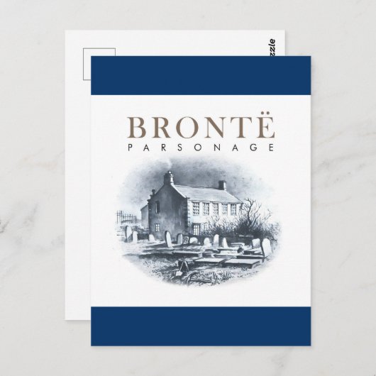 Bronte Parsonage Zuhause der Brontes Postkarte (Vorne/Hinten)