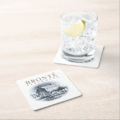 Bronte Parsonage Zuhause der Brontes Rechteckiger Pappuntersetzer (Vor Ort)