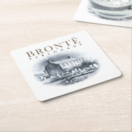 Bronte Parsonage Zuhause der Brontes Rechteckiger Pappuntersetzer