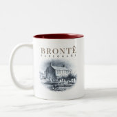 Bronte Parsonage Zuhause der Brontes Zweifarbige Tasse (Links)