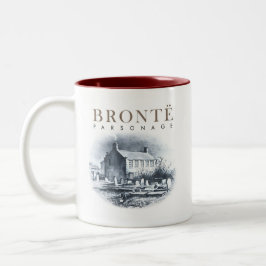 Bronte Parsonage Zuhause der Brontes Zweifarbige Tasse
