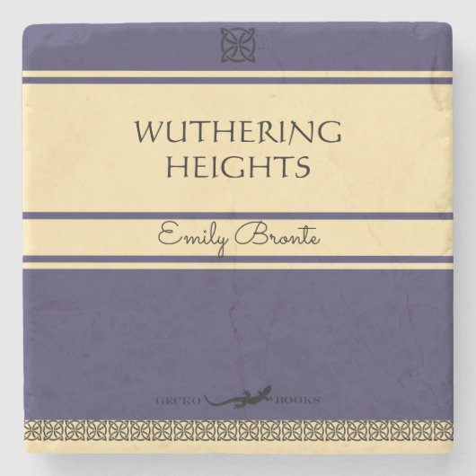 Bronte Schwester-Retro Art Steinuntersetzer (Vorderseite)