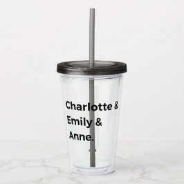 Brontë Sisters I - Charlotte & Emily & Anne Acryltrinkbecher