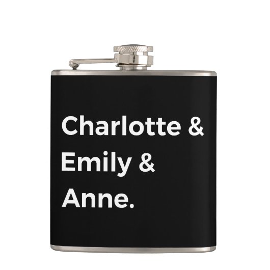 Brontë Sisters I - Charlotte & Emily & Anne Flachmann (Vorderseite)