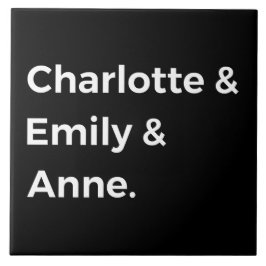 Brontë Sisters I - Charlotte & Emily & Anne Fliese