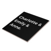 Brontë Sisters I - Charlotte & Emily & Anne Fliese (Seite)