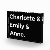 Brontë Sisters I - Charlotte & Emily & Anne Fotoblock (Rechts)