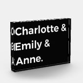 Brontë Sisters I - Charlotte & Emily & Anne Fotoblock (Links)