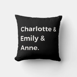 Brontë Sisters I - Charlotte & Emily & Anne Kissen