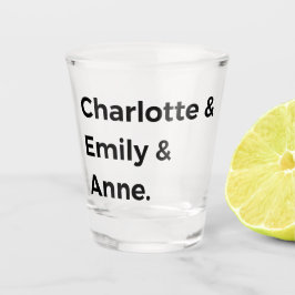 Brontë Sisters I - Charlotte & Emily & Anne Schnapsglas