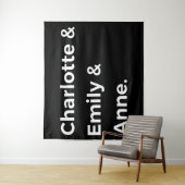 Brontë Sisters I - Charlotte & Emily & Anne Wandteppich (Beispiel)