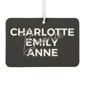 Brontë Sisters II - Charlotte & Emily & Anne Autolufterfrischer (Rückseite)