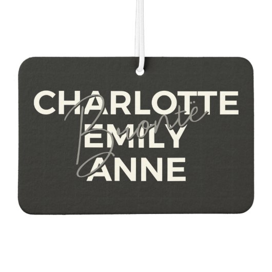 Brontë Sisters II - Charlotte & Emily & Anne Autolufterfrischer (Vorderseite)