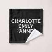 Brontë Sisters II - Charlotte & Emily & Anne Badhandtuch Set (Waschlappen)