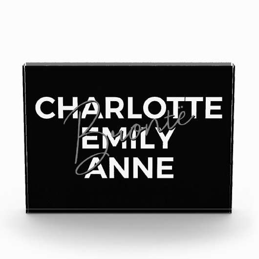 Brontë Sisters II - Charlotte & Emily & Anne Fotoblock (Vorderseite)