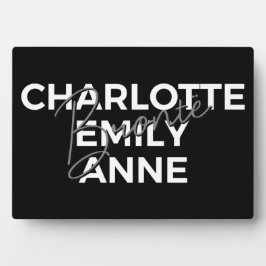 Brontë Sisters II - Charlotte & Emily & Anne Fotoplatte