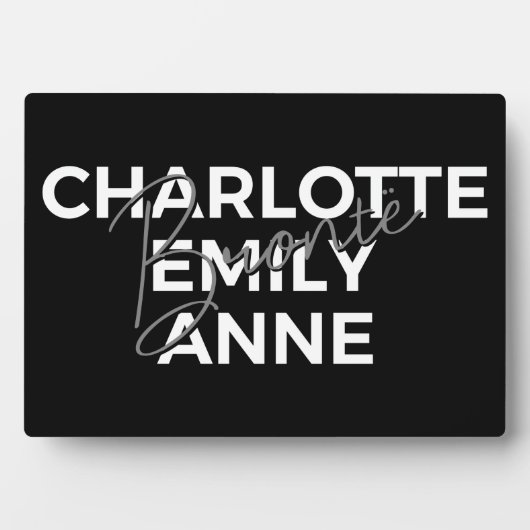 Brontë Sisters II - Charlotte & Emily & Anne Fotoplatte (Vorderseite)