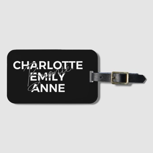 Brontë Sisters II - Charlotte & Emily & Anne Gepäckanhänger (Vorderseite (Horizontal))