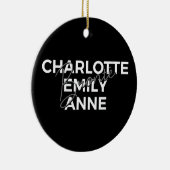 Brontë Sisters II - Charlotte & Emily & Anne Keramik Ornament (Rechts)