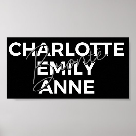 Brontë Sisters II - Charlotte & Emily & Anne Poster (Vorne)