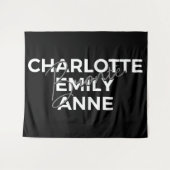 Brontë Sisters II - Charlotte & Emily & Anne Wandteppich (Vorderseite (Horizontal))