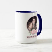 Bronte Sisters Portrait mit rosa Rosen Tasse (VorderseiteRechts)