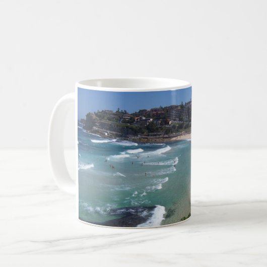 Bronte Strand, Sydney Kaffeetasse (Vorderseite Links)