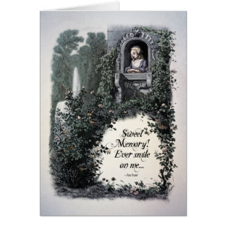 Brontë "Sweet Memory" Viktorianische Kunstkarte