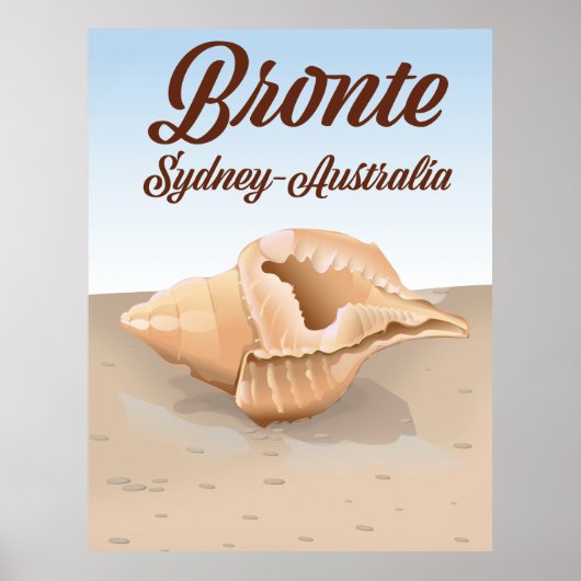 Bronte, Sydney, Australien Vintage Reise Poster (Vorne)