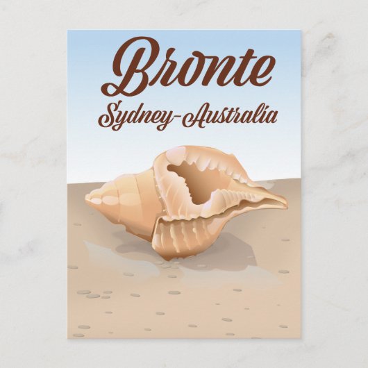 Bronte, Sydney, Australien Vintage Reise Postkarte (Vorderseite)