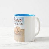 Bronte, Sydney, Australien Vintage Reise Zweifarbige Tasse (VorderseiteRechts)