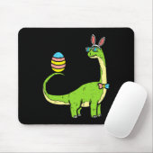 Brontosaurus Bunny Ears Egg Ostertag Dinosaur Di Mousepad (Mit Mouse)