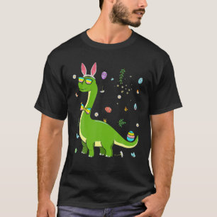 Brontosaurus Bunny Ears Egg Ostertag Dinosaur Di T-Shirt