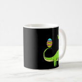 Brontosaurus Bunny Ears Egg Ostertag Niedlich Dino Kaffeetasse (VorderseiteRechts)