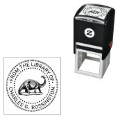 Brontosaurus Dinosaur Bibliotheksname Permastempel (Beispiel)