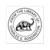 Brontosaurus Dinosaur Bibliotheksname Permastempel (Design)
