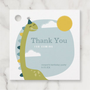 Brontosaurus Dinosaur Blue Sky Sun Geburtstag Viel Geschenkanhänger