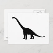 Brontosaurus | Dinosaur Shadow Dino Postkarte (Vorne/Hinten)