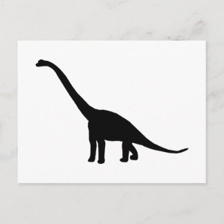 Brontosaurus | Dinosaur Shadow Dino Postkarte
