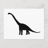 Brontosaurus | Dinosaur Shadow Dino Postkarte (Vorderseite)