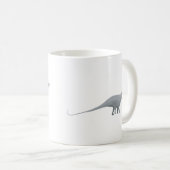 Brontosaurus Dinosaurier Kaffeetasse (VorderseiteRechts)
