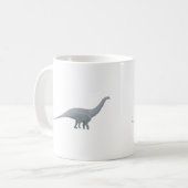 Brontosaurus Dinosaurier Kaffeetasse (Vorderseite Links)