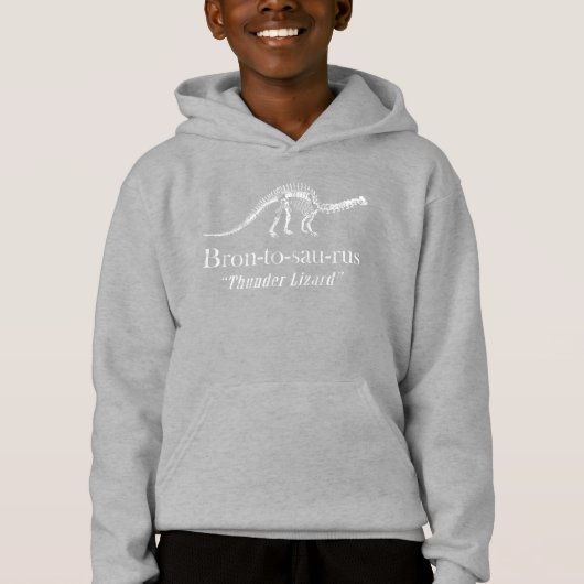 Brontosaurus-Donner-Eidechse Hoodie (Vorderseite)