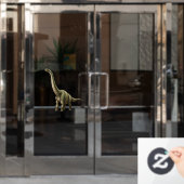 Brontosaurus Fensteraufkleber (Büro Tür)