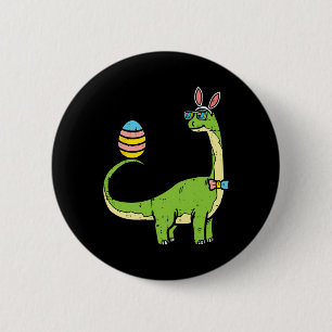Brontosaurus Hasenohren Ei Ostertag Dinosaurier Di Button