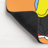 Brontosaurus in Hüftklamotten gekleidet. Mousepad (Ecke)