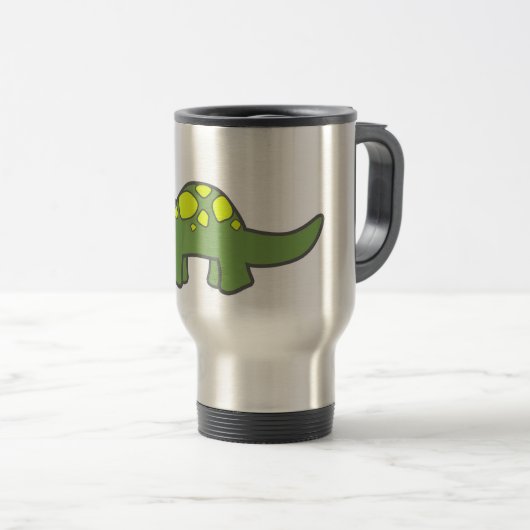 BRONTOSAURUS-Kaffeetasse Reisebecher (VorderseiteRechts)
