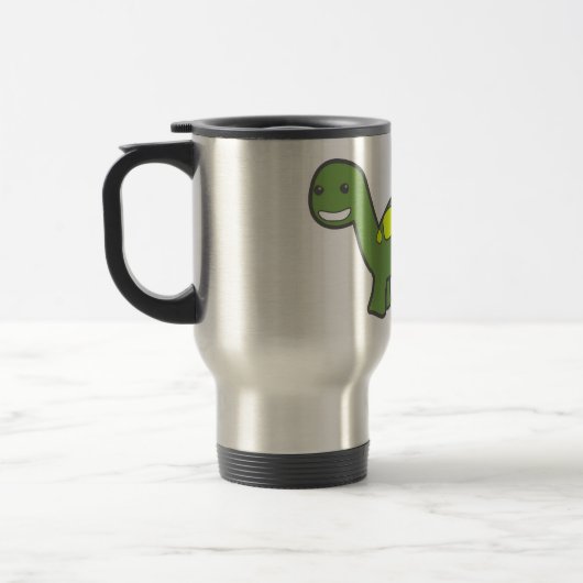 BRONTOSAURUS-Kaffeetasse Reisebecher (Links)