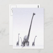 Brontosaurus-Migration Postkarte (Vorne/Hinten)
