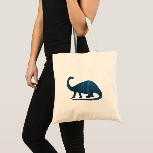 Brontosaurus - Navy Blue - Dinosaurier Tragetasche (Vorderseite (Produkt))